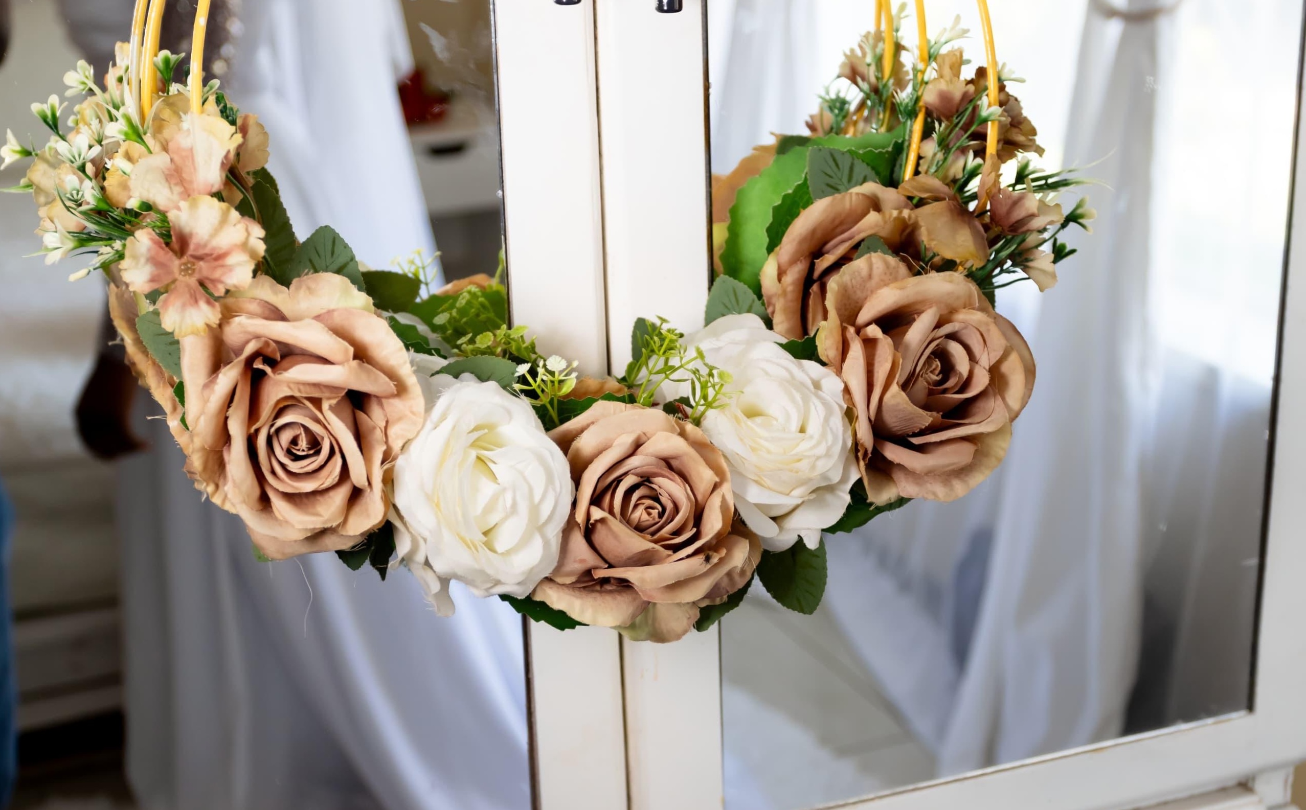 Elegant Floral Hoops